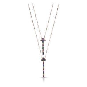 Collana doppia croce Enrico Coveri (mod.8053626884204)