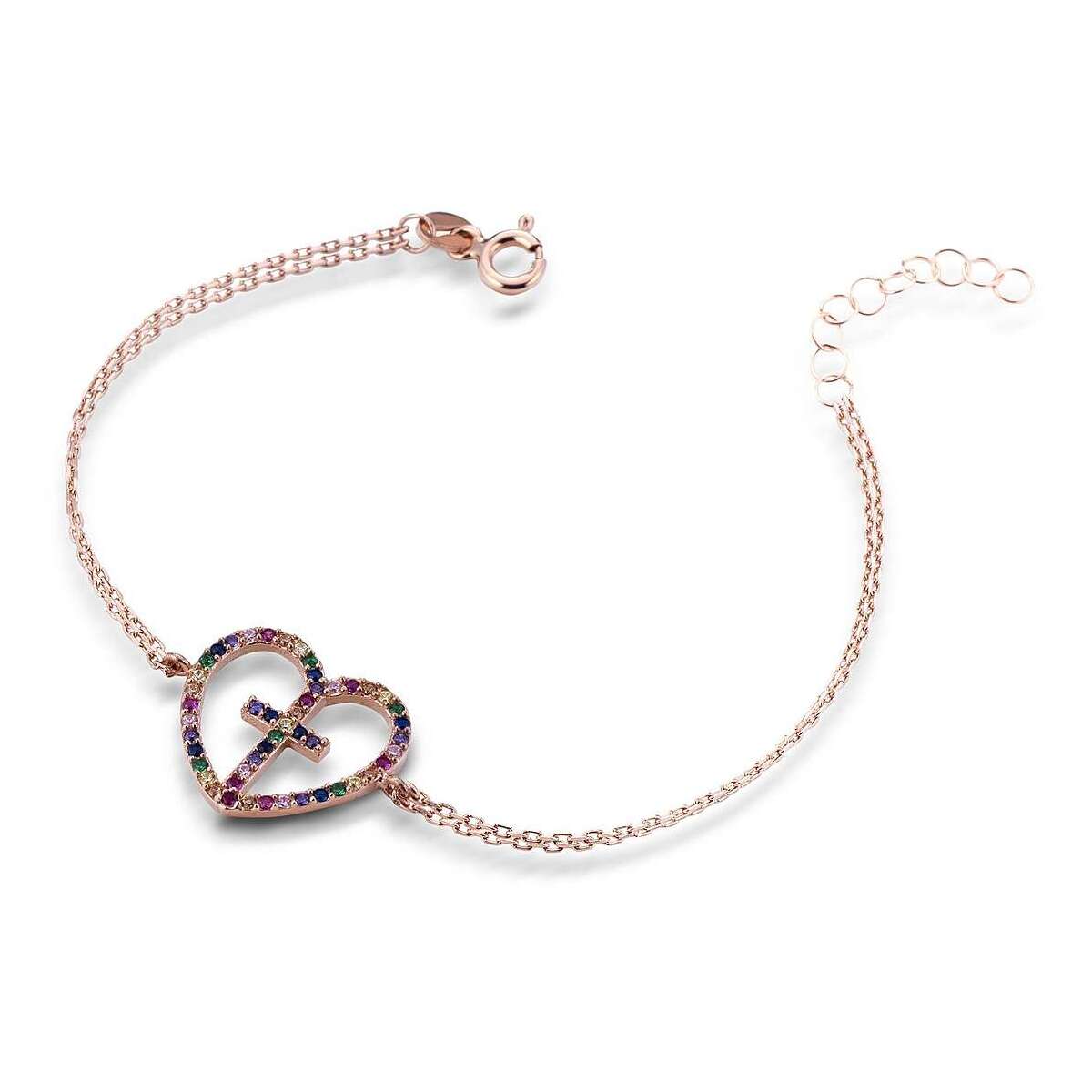 Bracciale Coveri cuore + croce (mod.8053626884488)