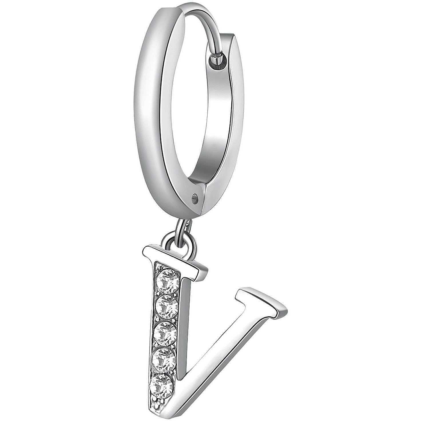 MONO ORECCHINO CON LETTERA V