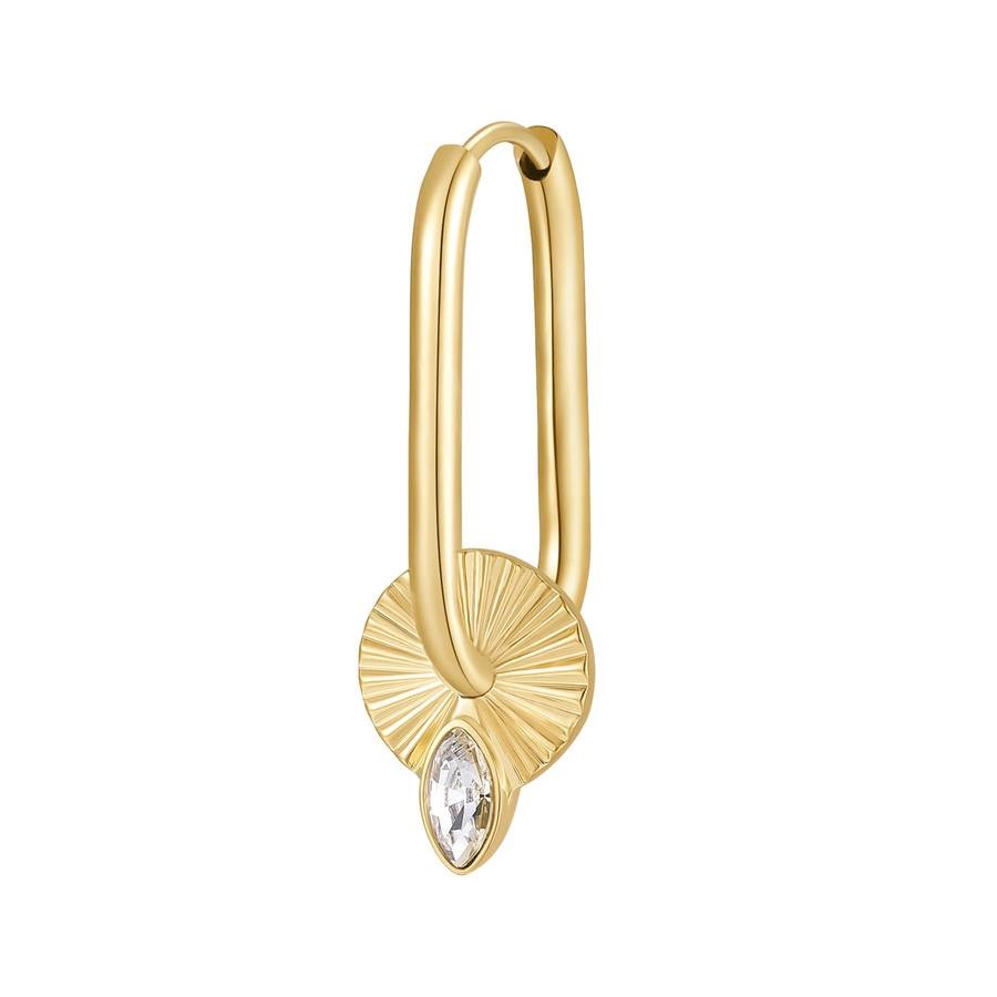 MONO ORECCHINO CHAKRA GOCCIA CON CRISTALLO