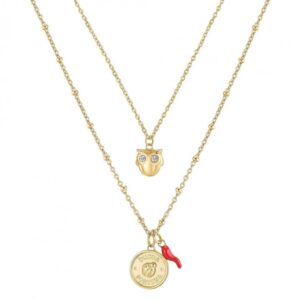 COLLANA CHAKRA PORTAFORTUNA COCCINELLA GOLD