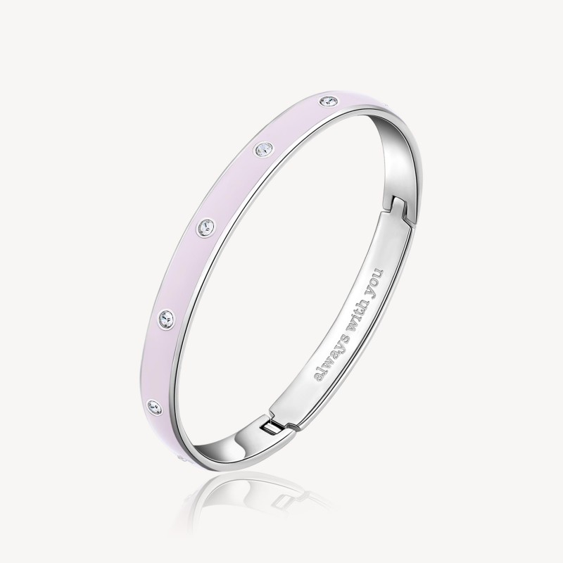 BRACCIALE RIGIDO WITH YOU SILVER/ROSA (mod.8053851542917)