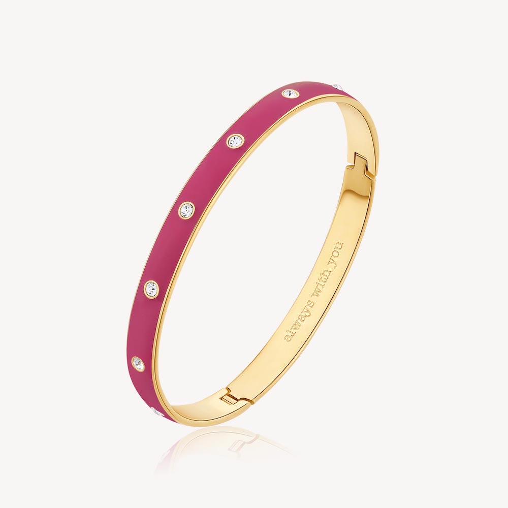 BRACCIALE RIGIDO WITH YOU GOLD/FUCSIA (mod.8053851542931)