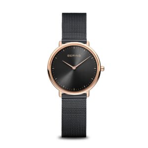 Orologio da donna Bering Ultra Slim 15729-166 con cassa e bracciale in acciaio nero