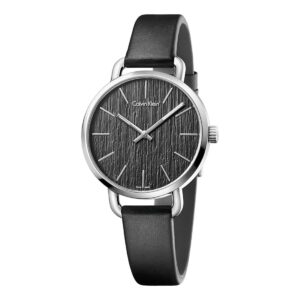 Orologio da donna Calvin Klein Even K7B231C1 con quadrante nero spazzolato