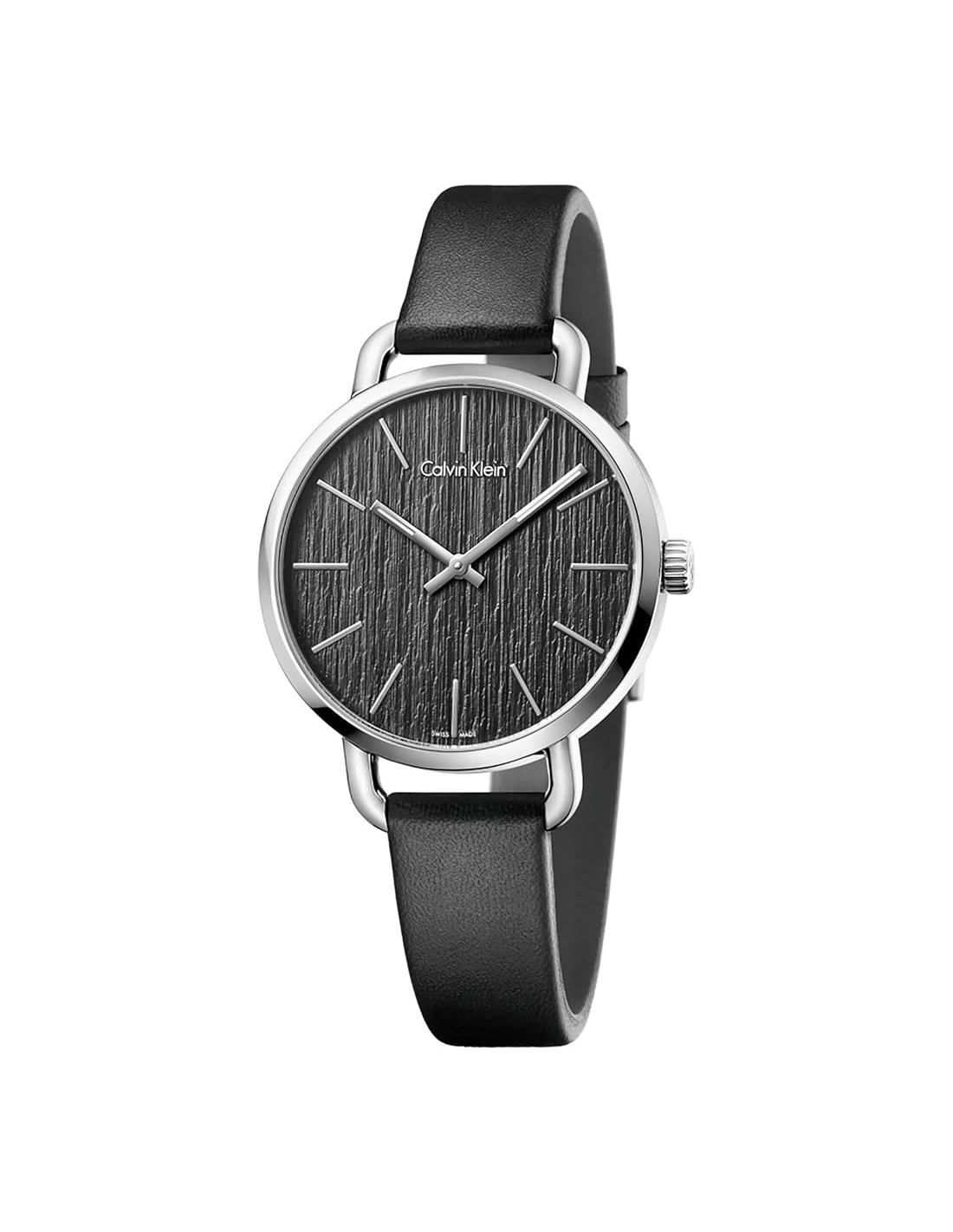 Orologio da donna Calvin Klein Even K7B231C1 con quadrante nero spazzolato