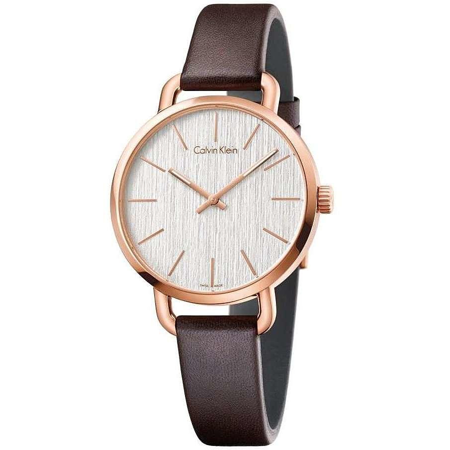 L’orologio Calvin Klein Even K7B236G6 è un elegante modello da donna