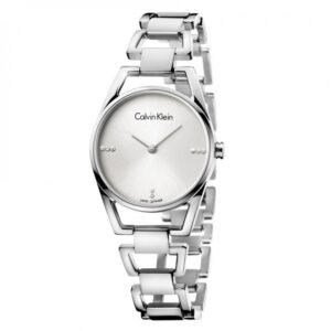 Orologio da donna Calvin Klein Dainty K7L2314T in acciaio con cristalli sul quadrante