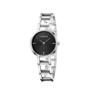Orologio da donna Calvin Klein Cheers K8N2314S con quadrante nero e cristalli