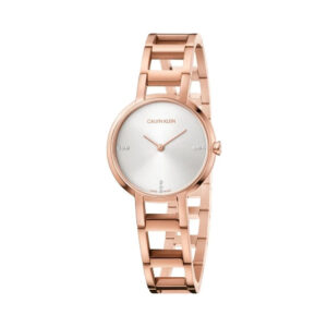 Orologio da donna Calvin Klein Cheers K8N2364W in acciaio oro rosa con cristalli sul quadrante