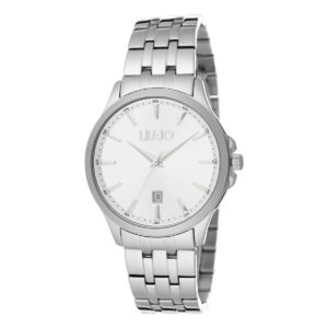 Orologio da uomo Liu Jo TLJ1079 con cassa da 40 mm in acciaio e quadrante bianco con datario