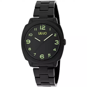 Orologio uomo Liu Jo TLJ1479 con cassa da 40 mm e quadrante nero con numeri fluorescenti.