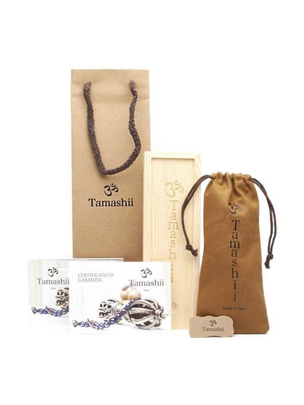 Bracciale Tamashii ruota della preghiera agata blu (mod.2100000058303) - immagine 3