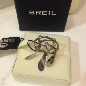 ANELLO COMPOSTO DA 3 FEDINE SEPARATE  COLLEZIONE "STEEL LEAVES" mis.12 (mod.7612901989860)