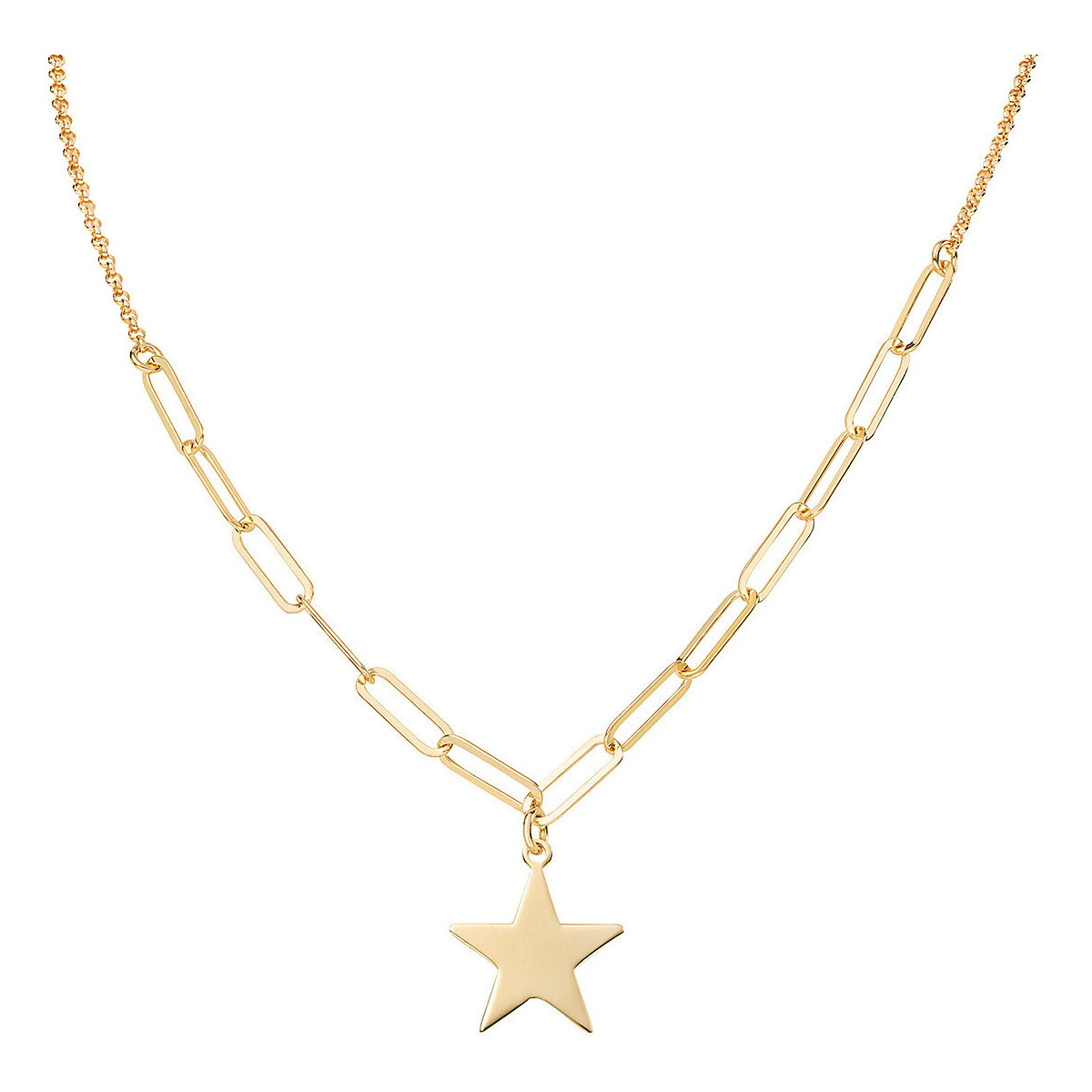 Collana Amen Elementi in Argento 925 placcato oro giallo: eleganza contemporanea con un ciondolo a stella che brilla al tuo collo.