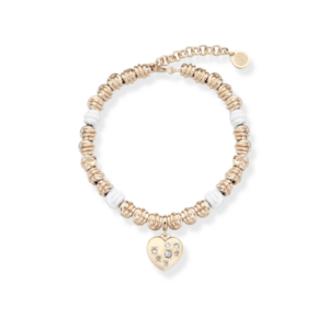 Bracciale Con Cuore Rosé e Bianco collezione Nodi Lux Crystal (mod.8056479456420)