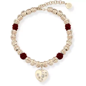 Bracciale Con Cuore Rosé e Rosso collezione Nodi Lux Crystal (mod.8056479457182)