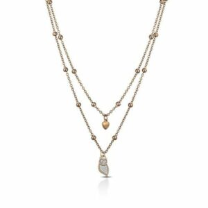 COLLANA GLITTER FANCY DOPPIA CATENA GUFO (mod.8056479459438)