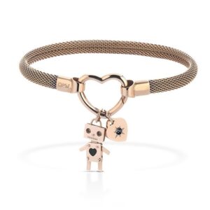Bracciale Con Charms Robot e Cuore collezione Clasp (mod.8056479459834)