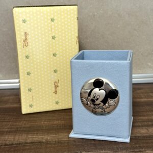 Portapenne Azzurro Baby Mickey – Con Applicazione in Argento (mod.WB0305/C)