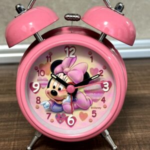 Sveglia Minnie Mouse Baby – Rosa con Doppia Campana (mod.4092)