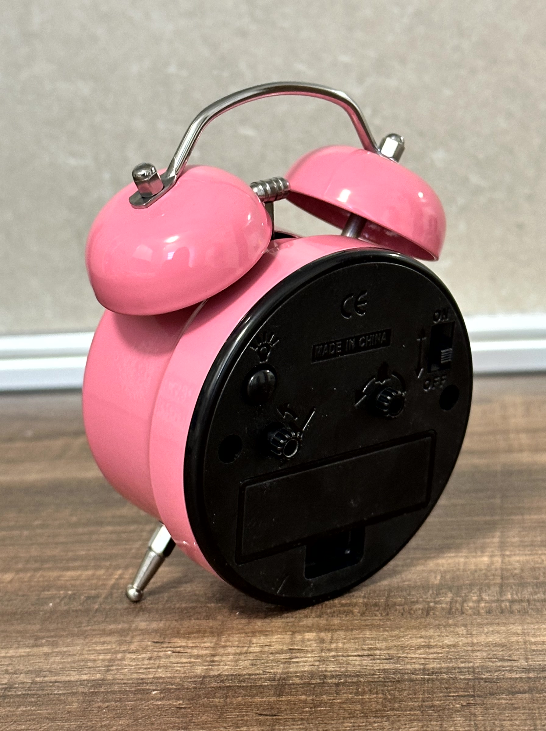 Sveglia Minnie Mouse Baby β Rosa con Doppia Campana (mod.4092) - immagine 4