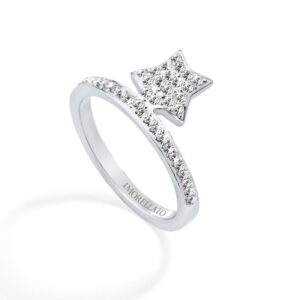 Anello Morellato SAGG09012 con stella e cristalli. Brillante, romantico e perfetto per ogni look.