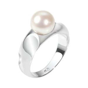 Anello Morellato Perla in acciaio con elegante perla bianca. Un gioiello classico dal fascino intramontabile.