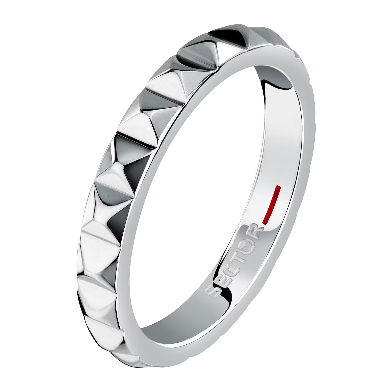 Anello Sector Marine in acciaio con finitura lucida: stile deciso e contemporaneo per un look rock.