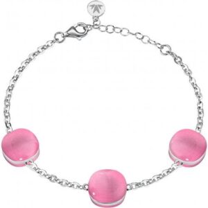Bracciale Morellato SAKK65 – Tre gemme rosa per uno stile romantico e luminoso. 