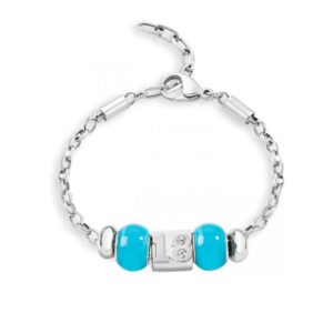 Bracciale Morellato SCZ631 con bead turchesi e charm in acciaio: aggiungi colore e significato al tuo look!