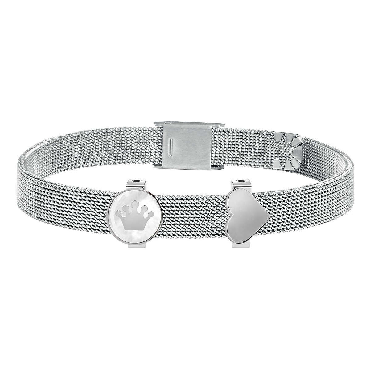 Bracciale Morellato in acciaio con cuore e corona: un gioiello per chi ama brillare con stile e significato