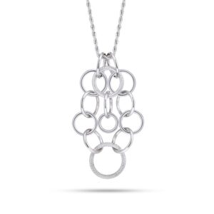 Collana Morellato SAGX04 – Stile contemporaneo e dettagli intrecciati in acciaio lucido. Collezione Essenza.