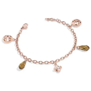 Bracciale Morellato Ducale SAAZ20 in acciaio rose gold con charm ispirati a Venezia: un gioiello ricercato dal fascino senza tempo