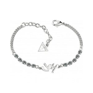 Bracciale GUESS Donna – Argento con Scritta "Joy" e Cristalli (mod.7613341627053)