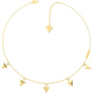 Collana GUESS Dorata con Ciondoli Triangolari Iconici (mod.7618483802375)