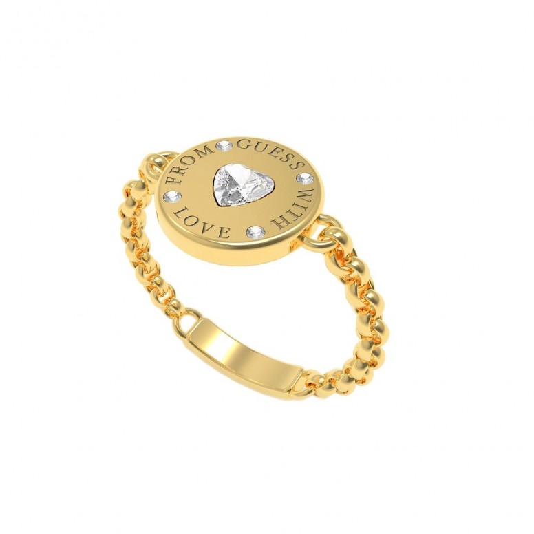 Anello da donna Guess Jewelry With Love Gold (mod.7618483803341)