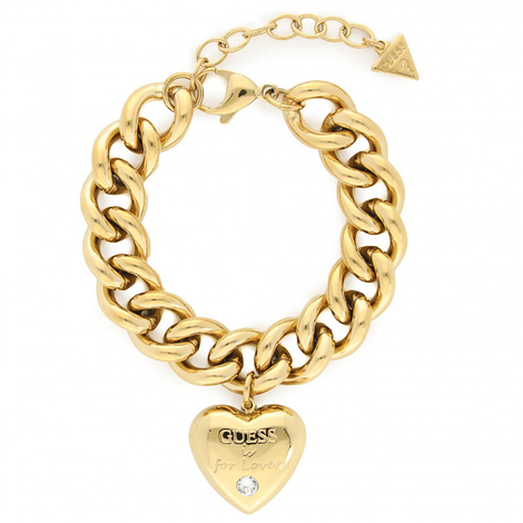 Bracciale cuore Guess in acciaio dorato (mod.7618483813067)