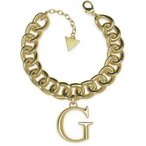 Bracciale GUESS Donna – Maglia Groumette Oro con Charm Lettera G (mod.7618483815160)