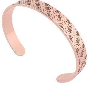 Bracciale Rigido GUESS Donna – Rose Gold con Logo All Over (Imod.7618483850734)