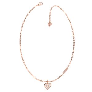 Collana GUESS Rosé con Pendente a Cuore e Cristalli (mod.7618584764459)