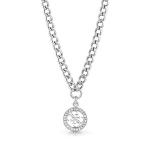 Collana Donna con Ciondolo Traforato e Cristalli (mod.7620207075408)