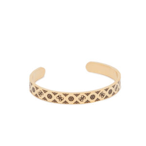Bracciale Unisex Guess Rigido in Metallo Dorato con Logo (mod.7620207508593)