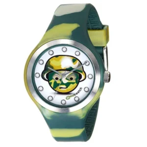 Orologio Camouflage Emoticon Army - Cinturino Silicone Verde (mod.8034105940994)