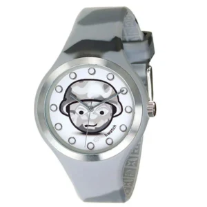 Orologio Emoticon Camouflage Grigio – Cinturino in Silicone (mod.8034105941083)