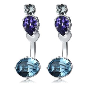 Orecchini Brosway Affinity BFF27 in acciaio con cristalli colorati.