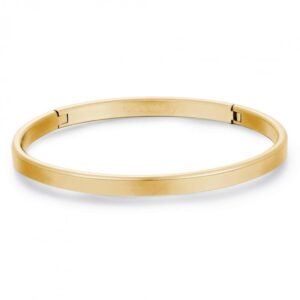 Bracciale rigido da uomo Brosway INK BIK18 in acciaio con finitura oro lucido.