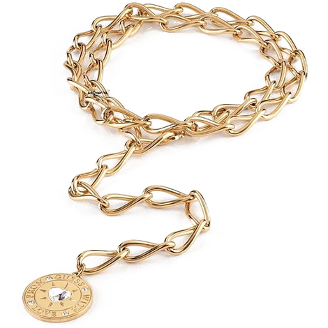 Collana GUESS Dorata "From GUESS With Love" con Pendente e Cristalli (mod.7618483801910) - immagine 2