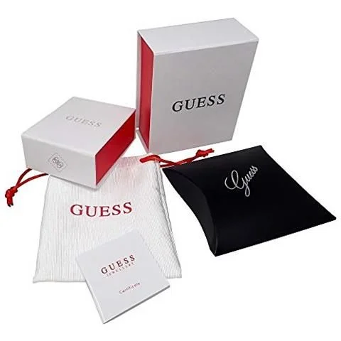 Orecchini GUESS Cerchio in Argento con Dettaglio Intrecciato e Cristallo (mod.7618483799408) - immagine 2