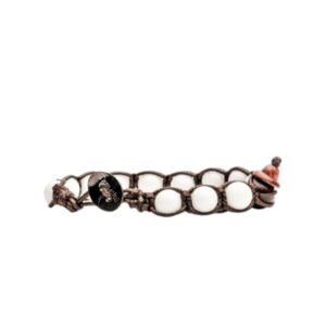 Bracciale Tamashii Tibetano Originale – Agata Bianca | Purezza e Saggezza (mod.2100000015078)